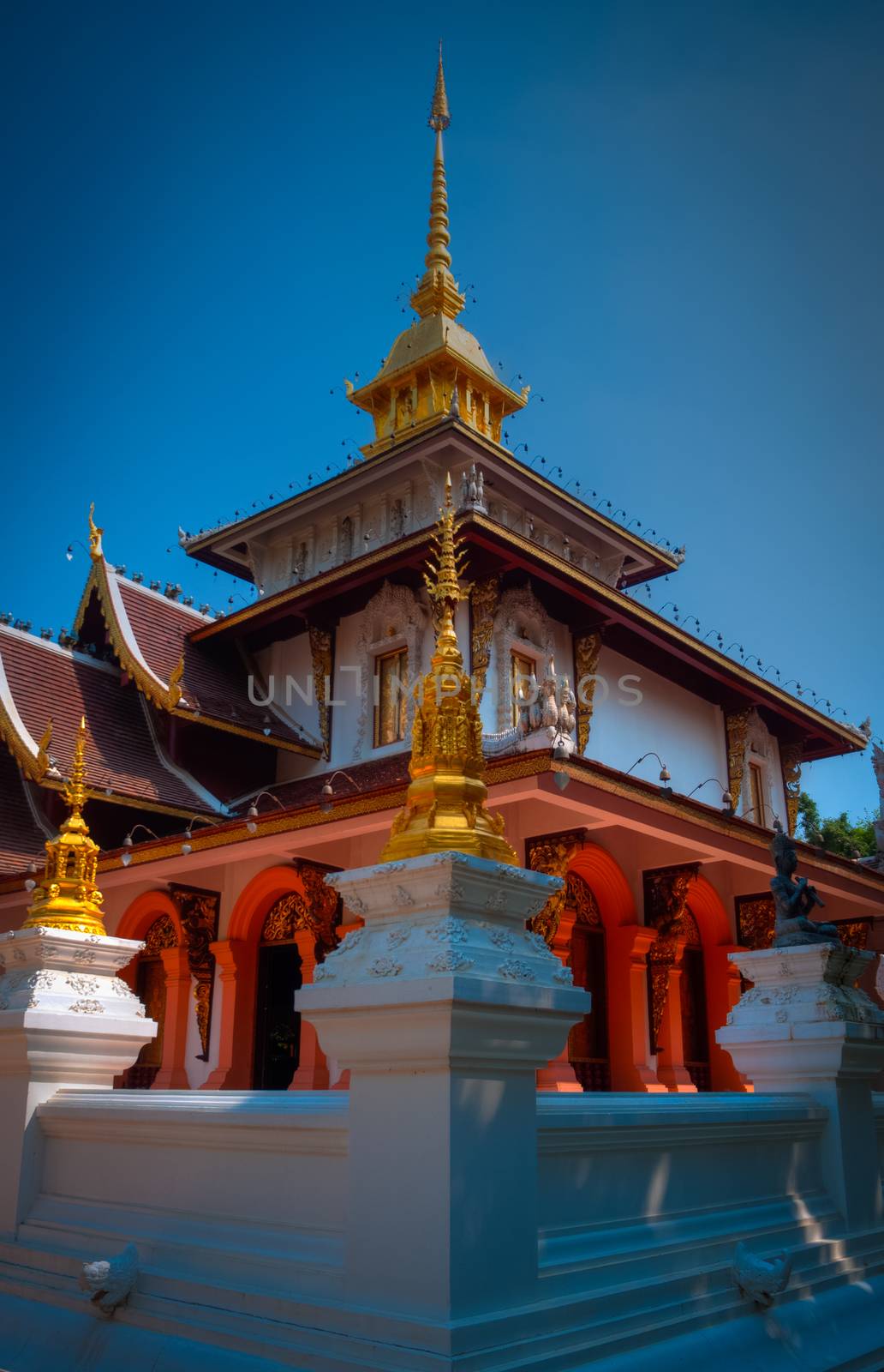 The North of Thailads style of temple