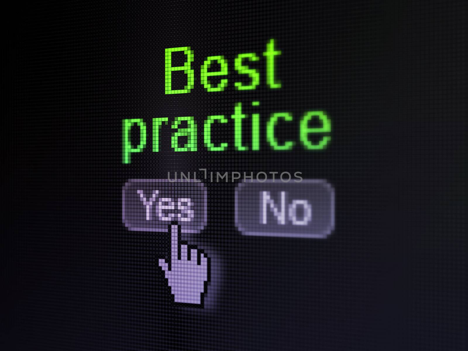 Education concept: Best Practice on digital computer screen by maxkabakov