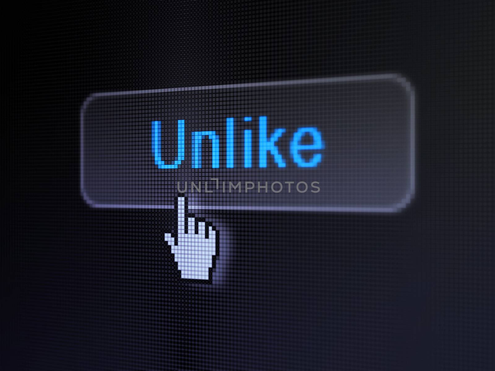 Social network concept: Unlike on digital button background by maxkabakov