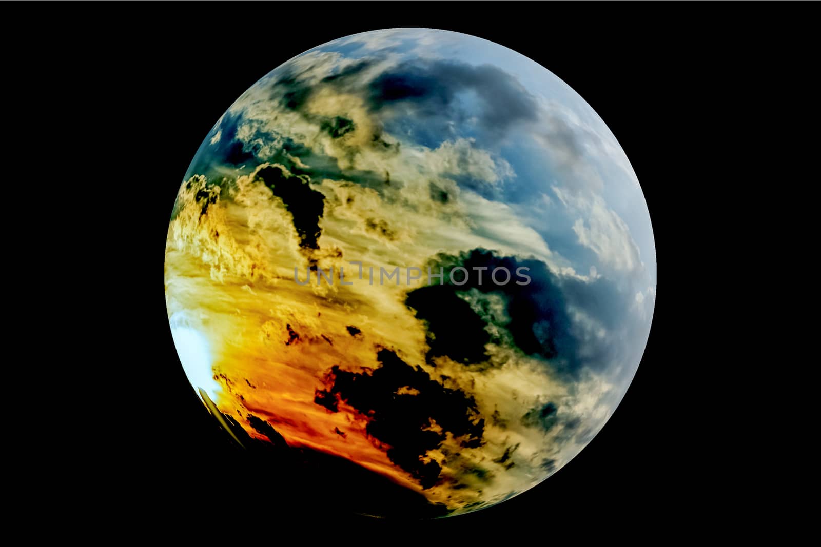 A model of a theoretical earth like planet with active weather system