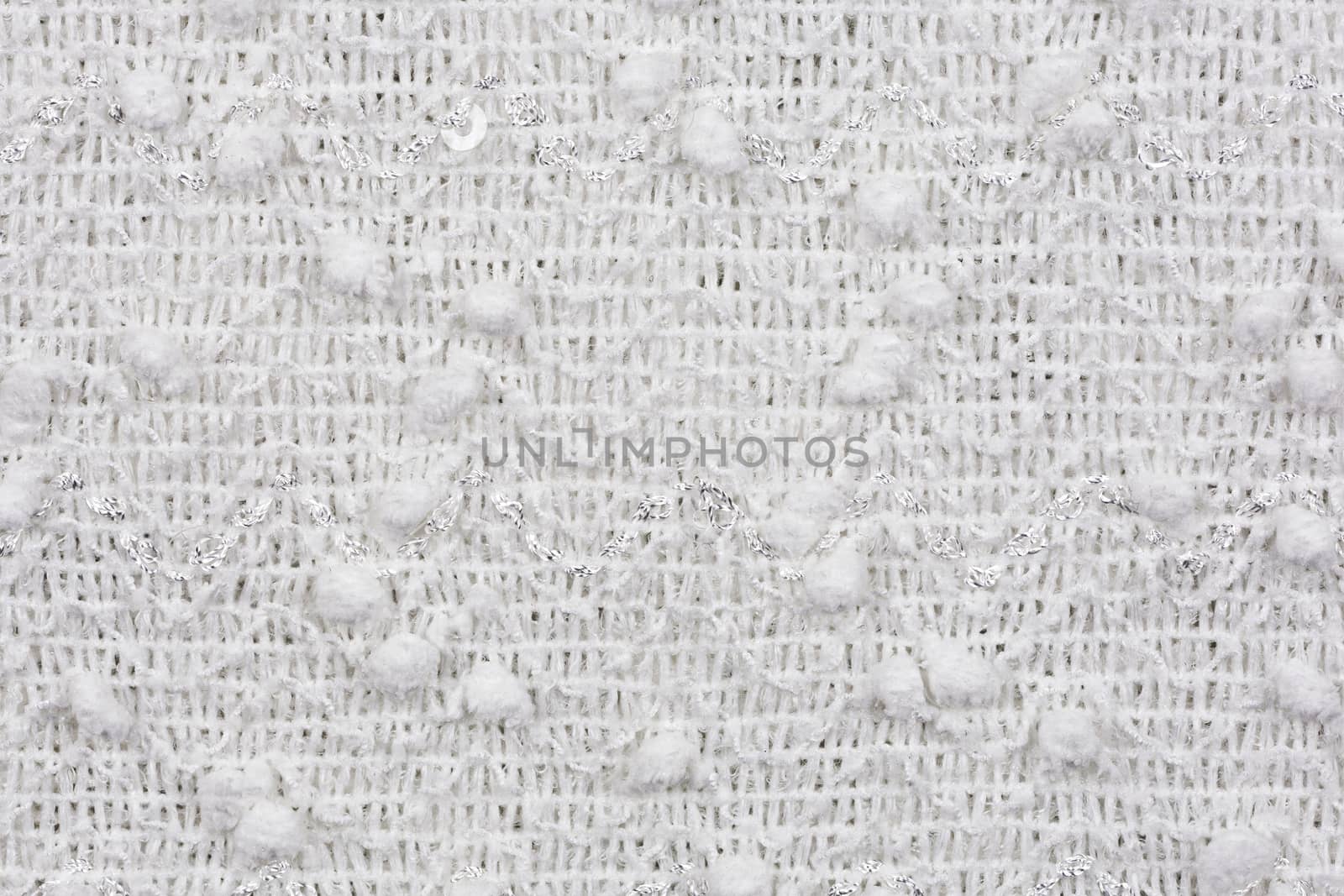 White fabric with patterns, a background or texture