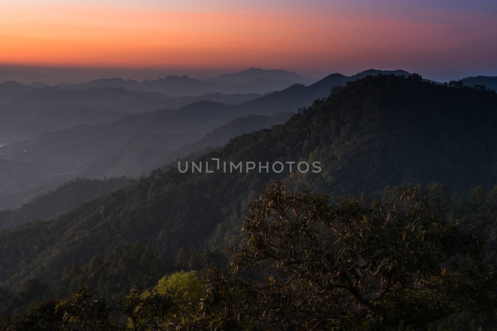 sunrise view point , doi angkhang , chiangmai , thailand by jakgree