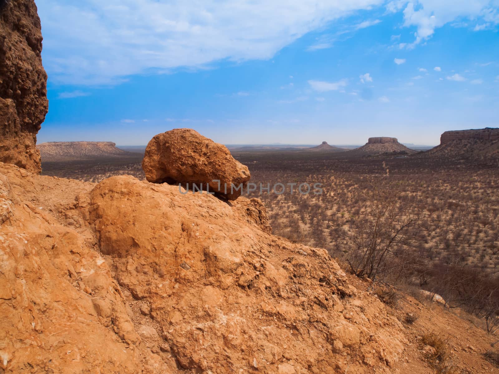 Rocky landscape of Damaraland - view from Vingerklip by pyty