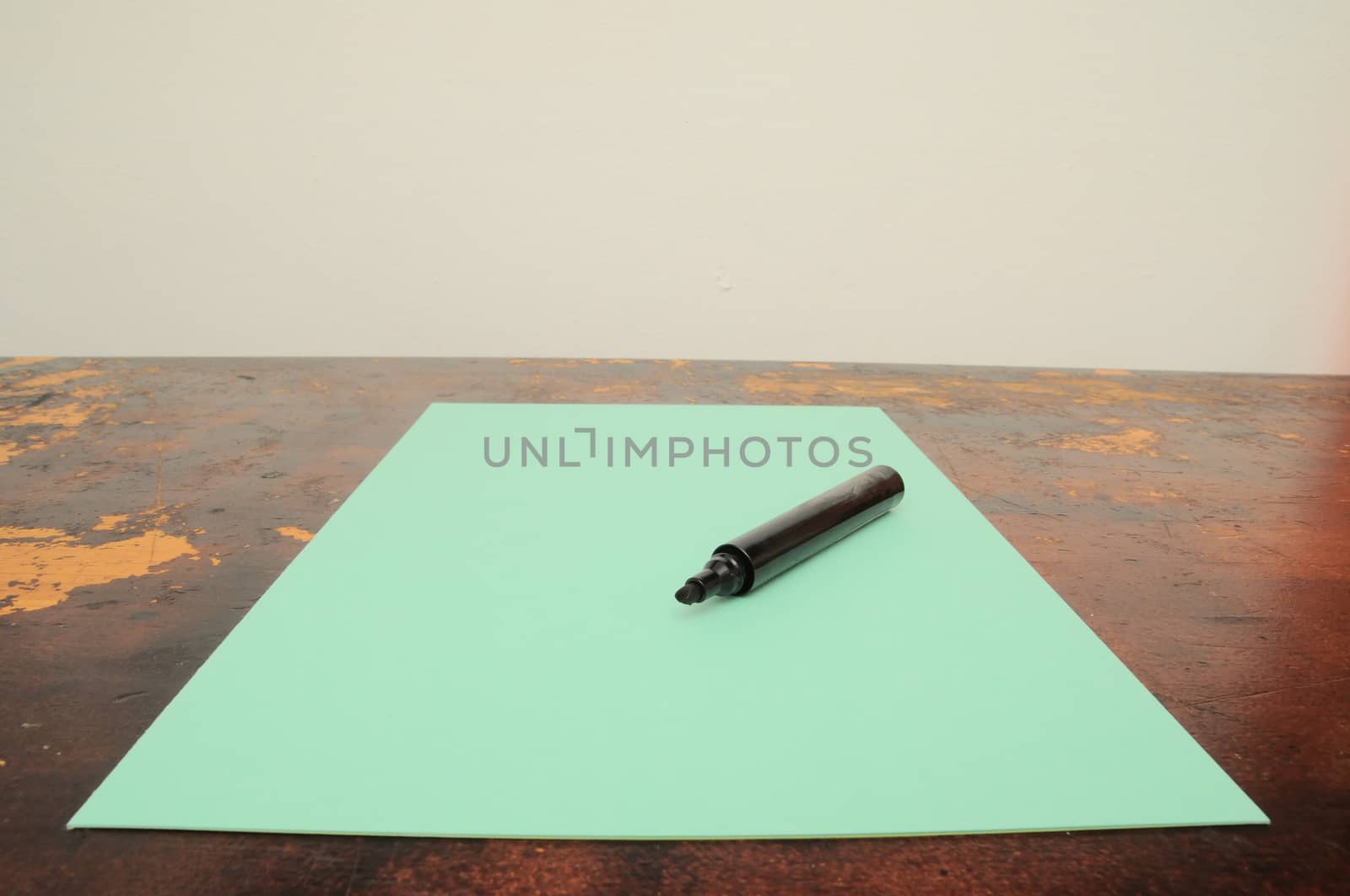 Exam Concept Picture Paper Sheet on a Wooden Table