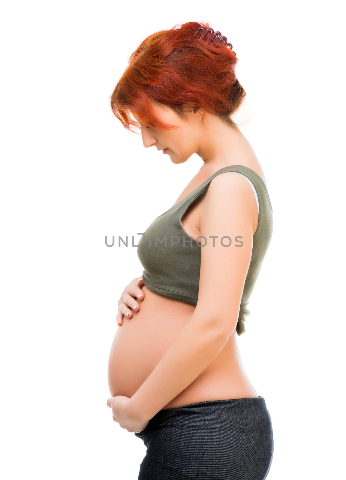 Beautiful pregnant woman by GekaSkr