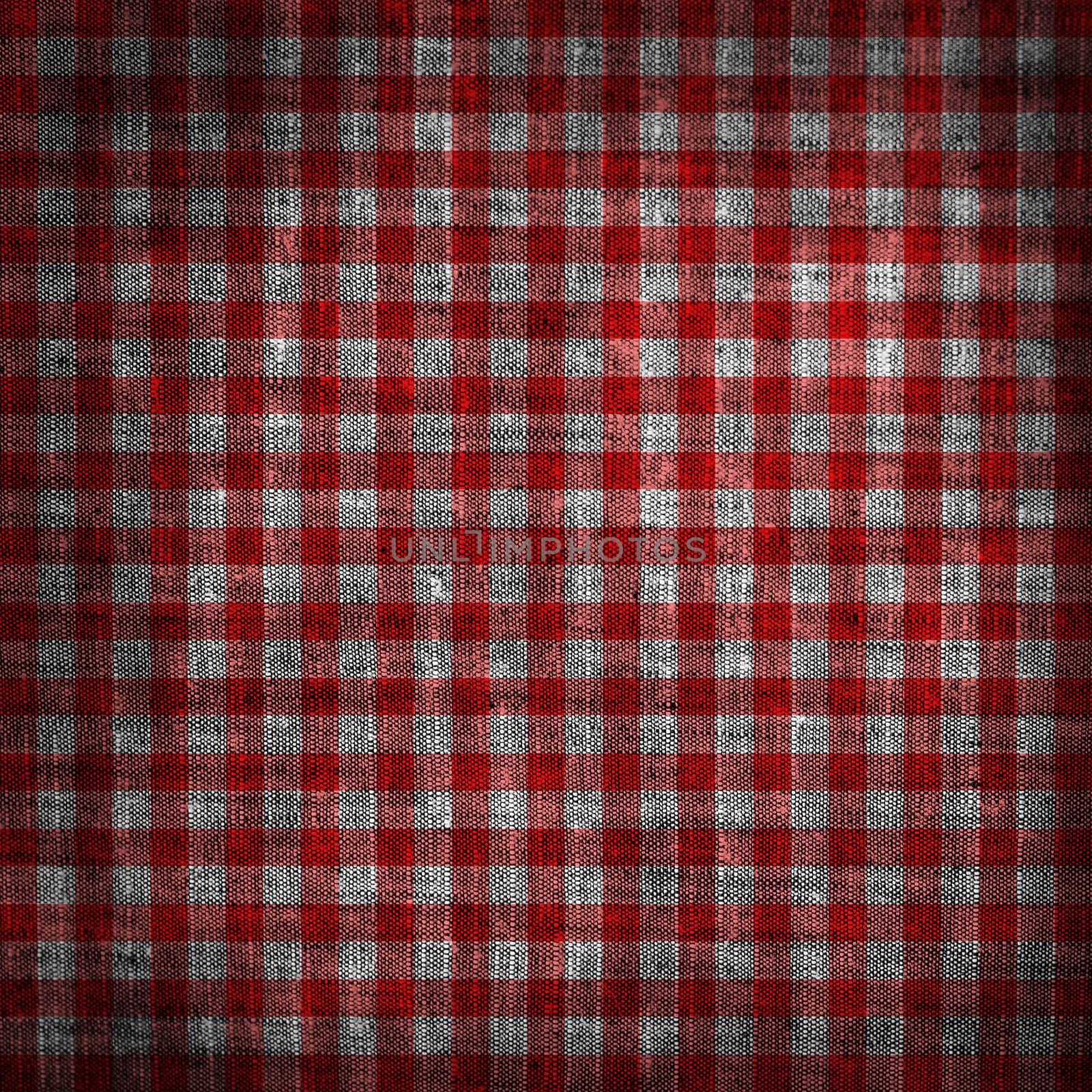 Old checkered grunge canvas texture or background