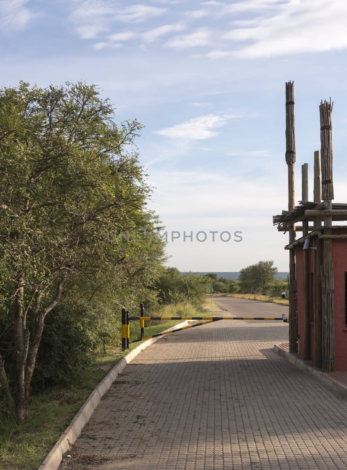 entrance kruger national park orphan gate in south africa