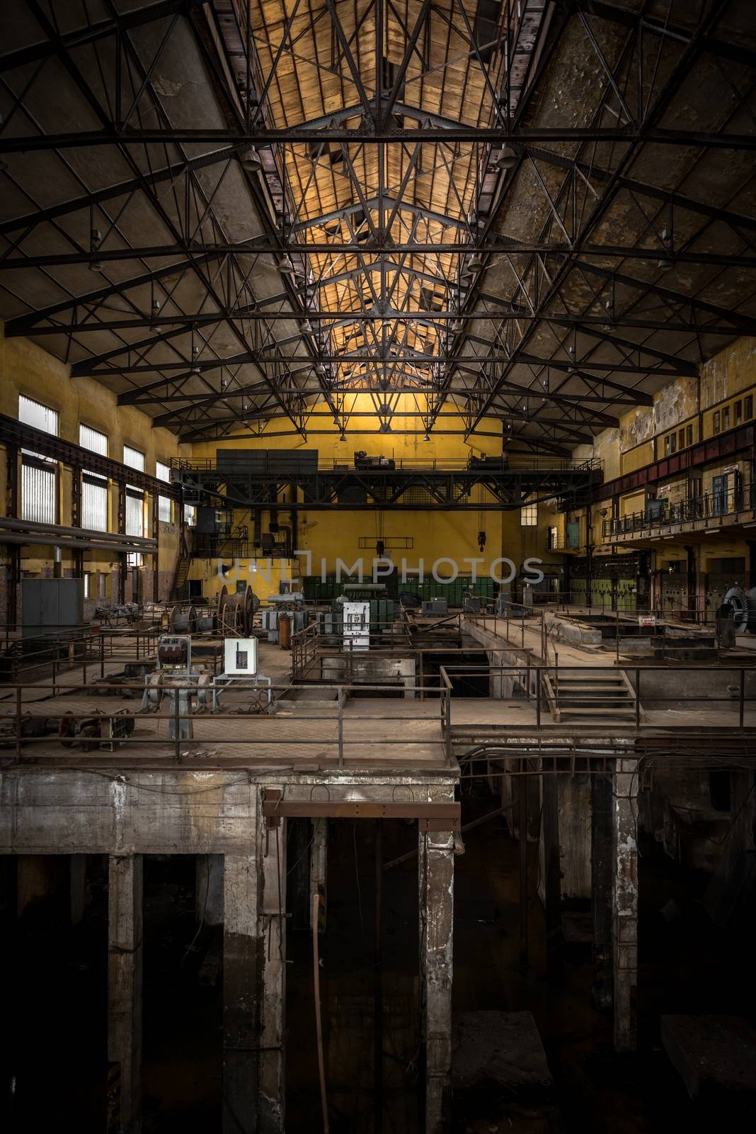 Electricity distribution hall at the metal industry