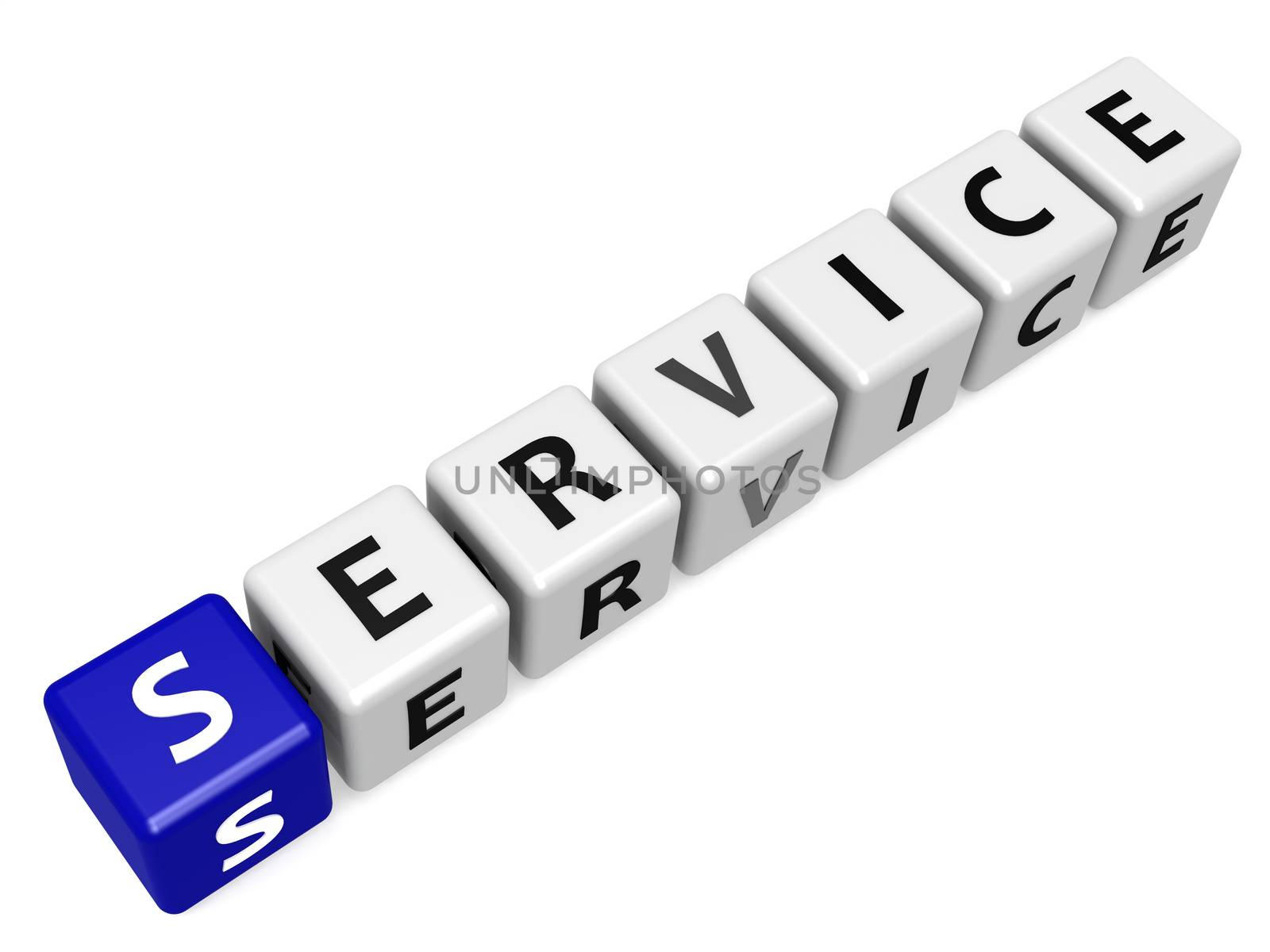 Service buzzword blue by tang90246