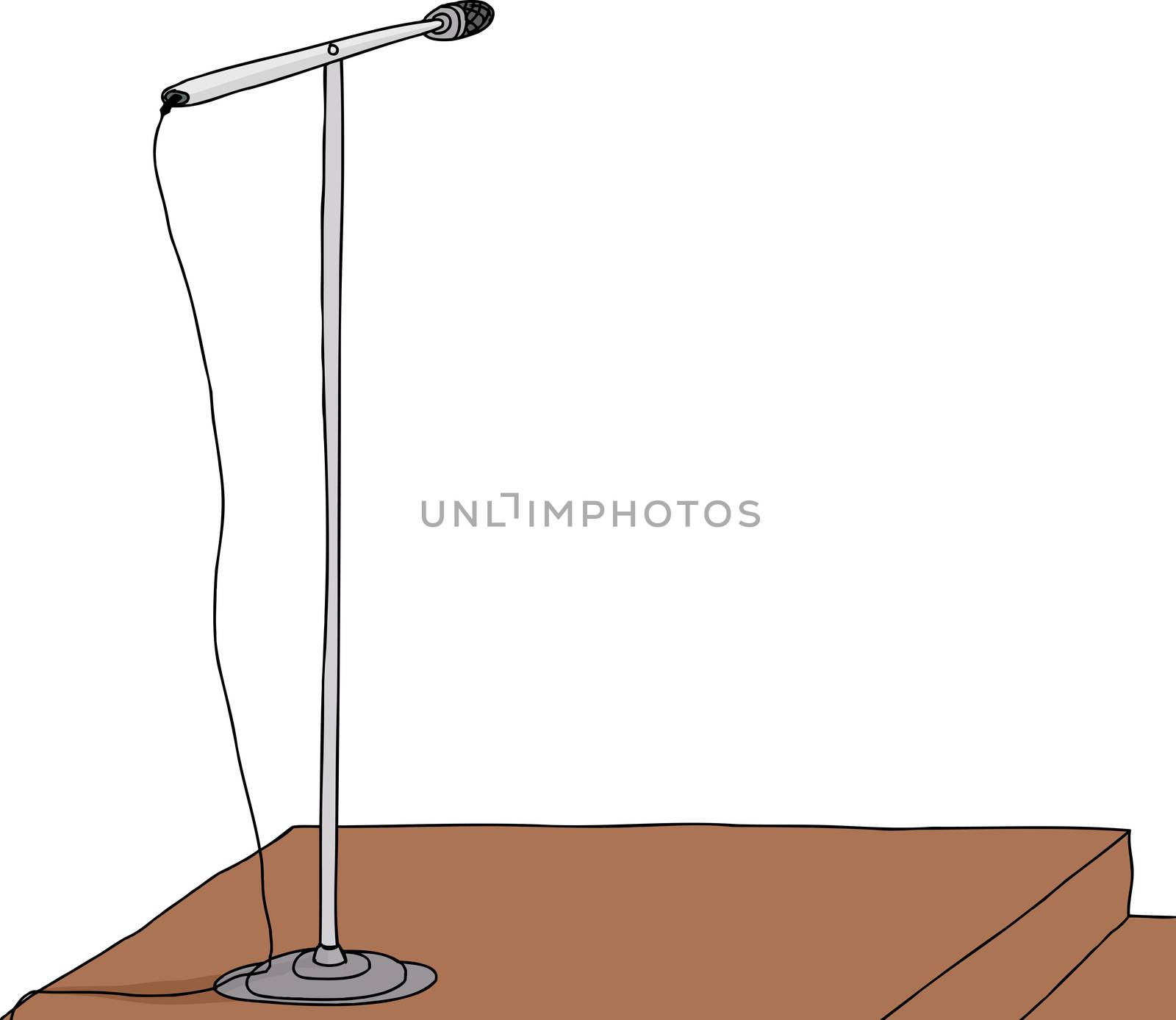Podium with Microphone by TheBlackRhino