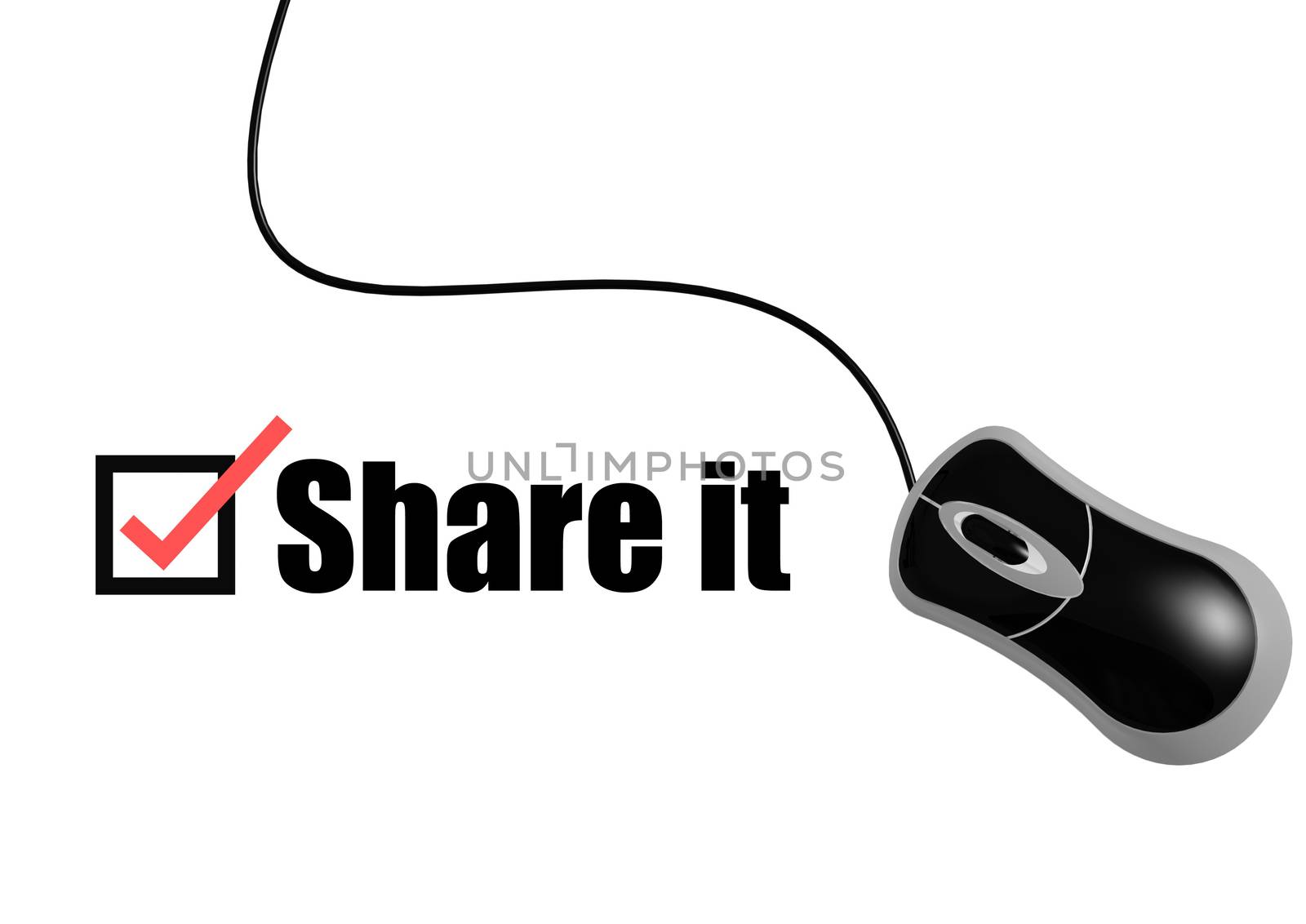 Share it with mouse
