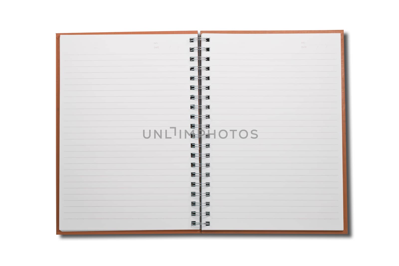 Blank NoteBook open two face