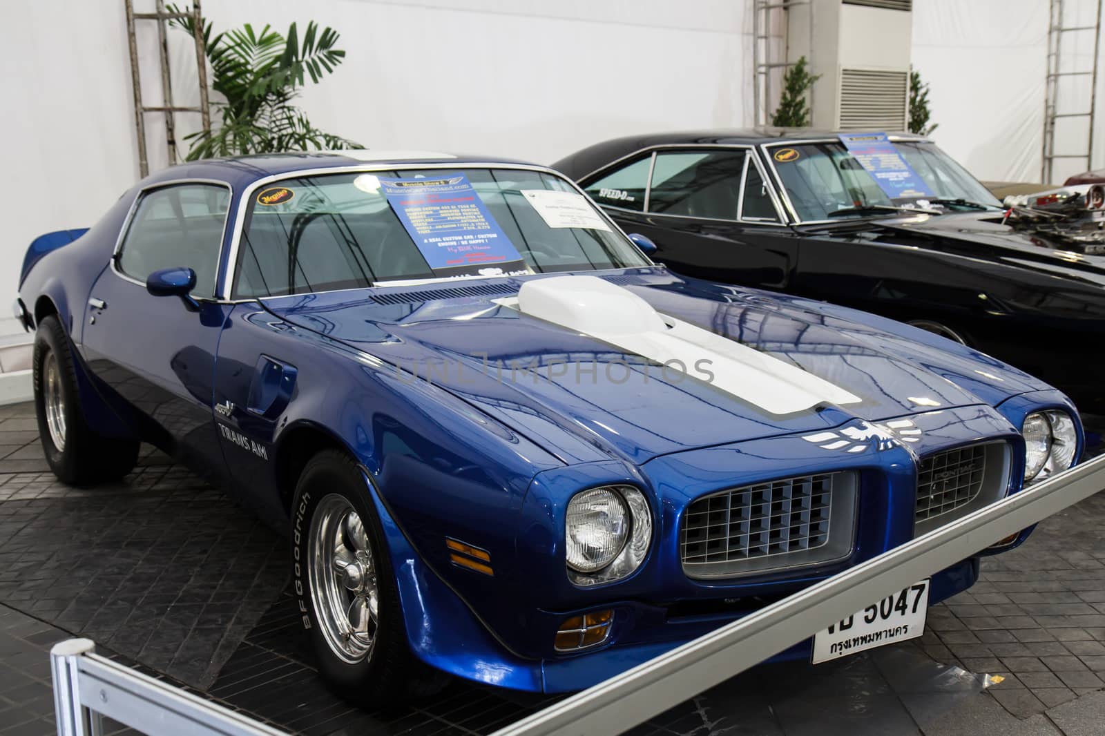 BANGKOK - JUNE 22 Firebird Transam Custom 1973 on display at The 36th Bangkok Vintage Car Concours on June 22, 2012 in Bangkok, Thailand