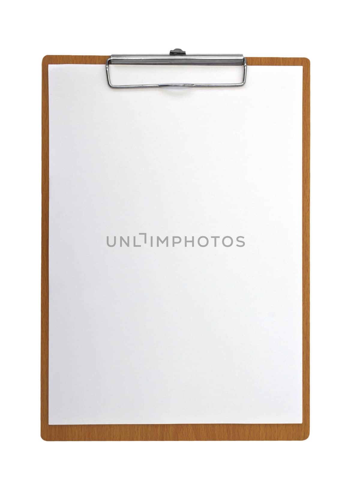 wooden Clip board and paper