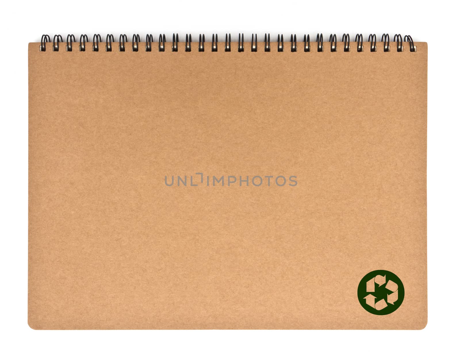 recycled paper notebook front cover