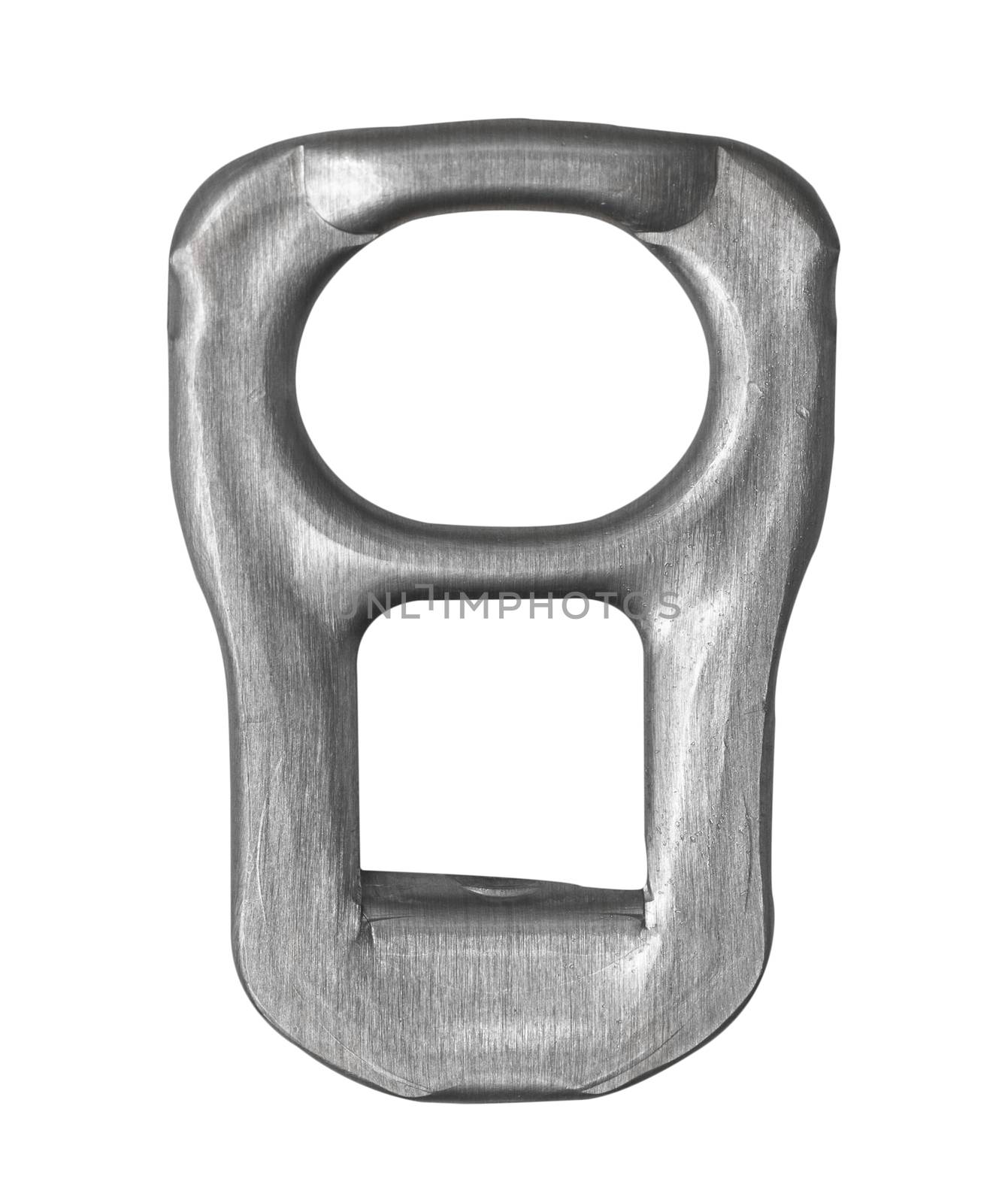 ring pull isolated on a white background