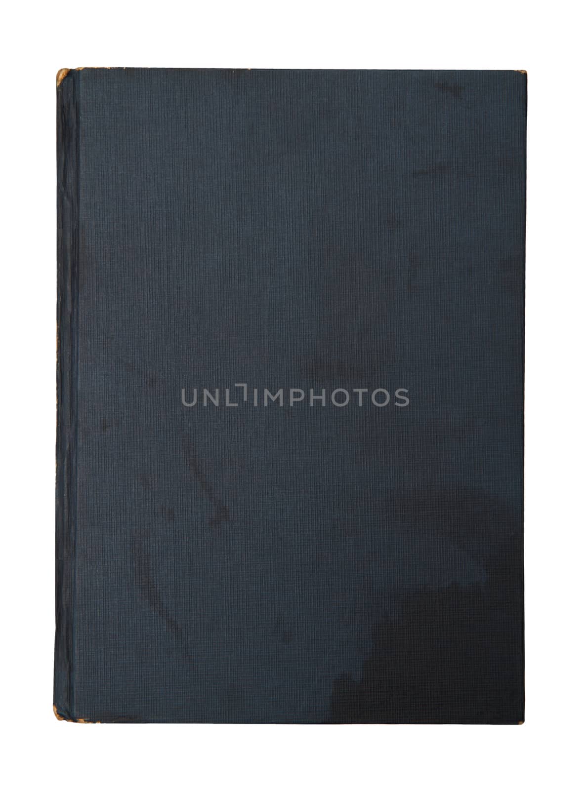 Old book cover is isolated on a white background