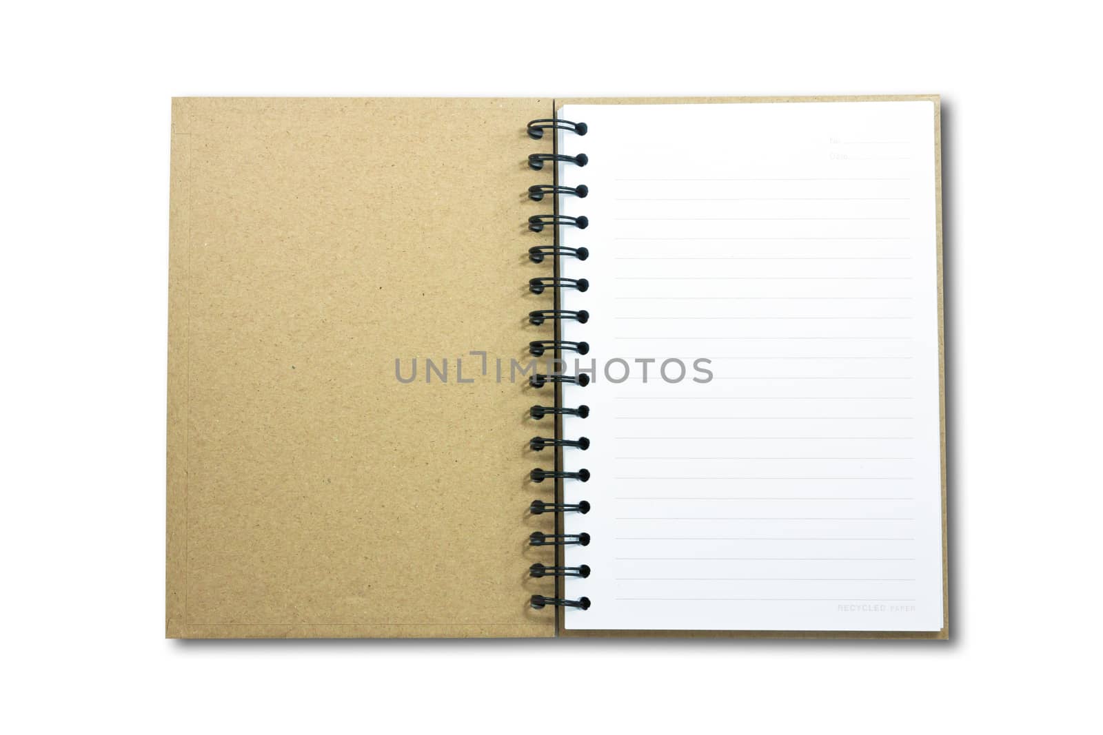 Blank NoteBook open two face