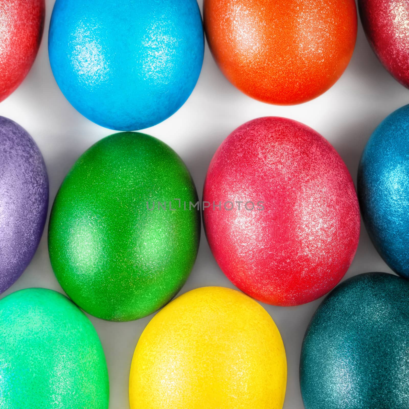 background with colorful Easter eggs