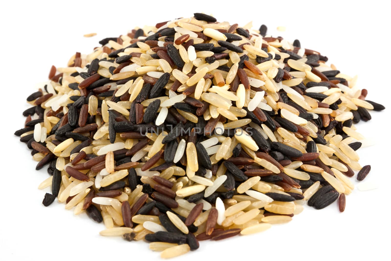 rice blend isolated on white