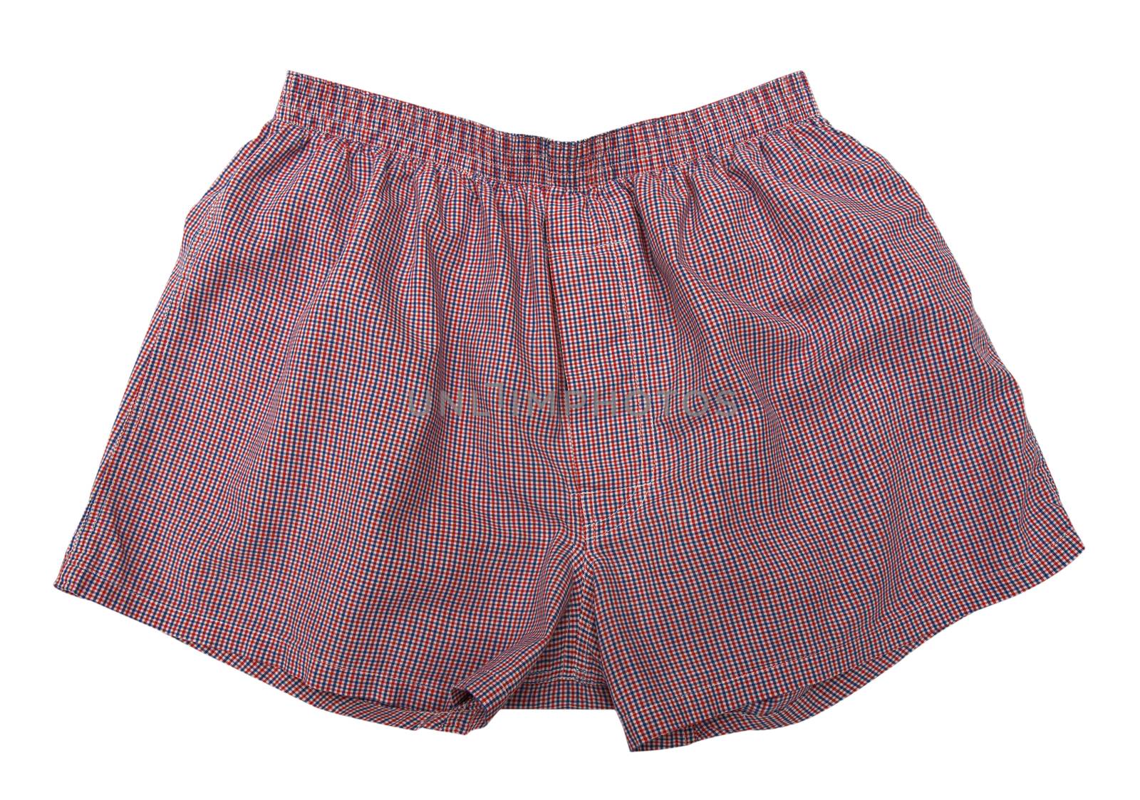 A pair of boxer shorts isolated on white background