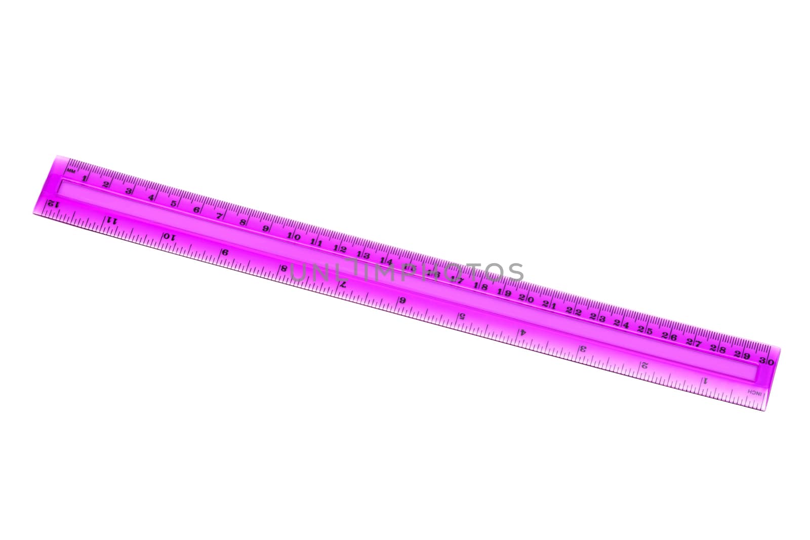 plastic pink ruler by terex