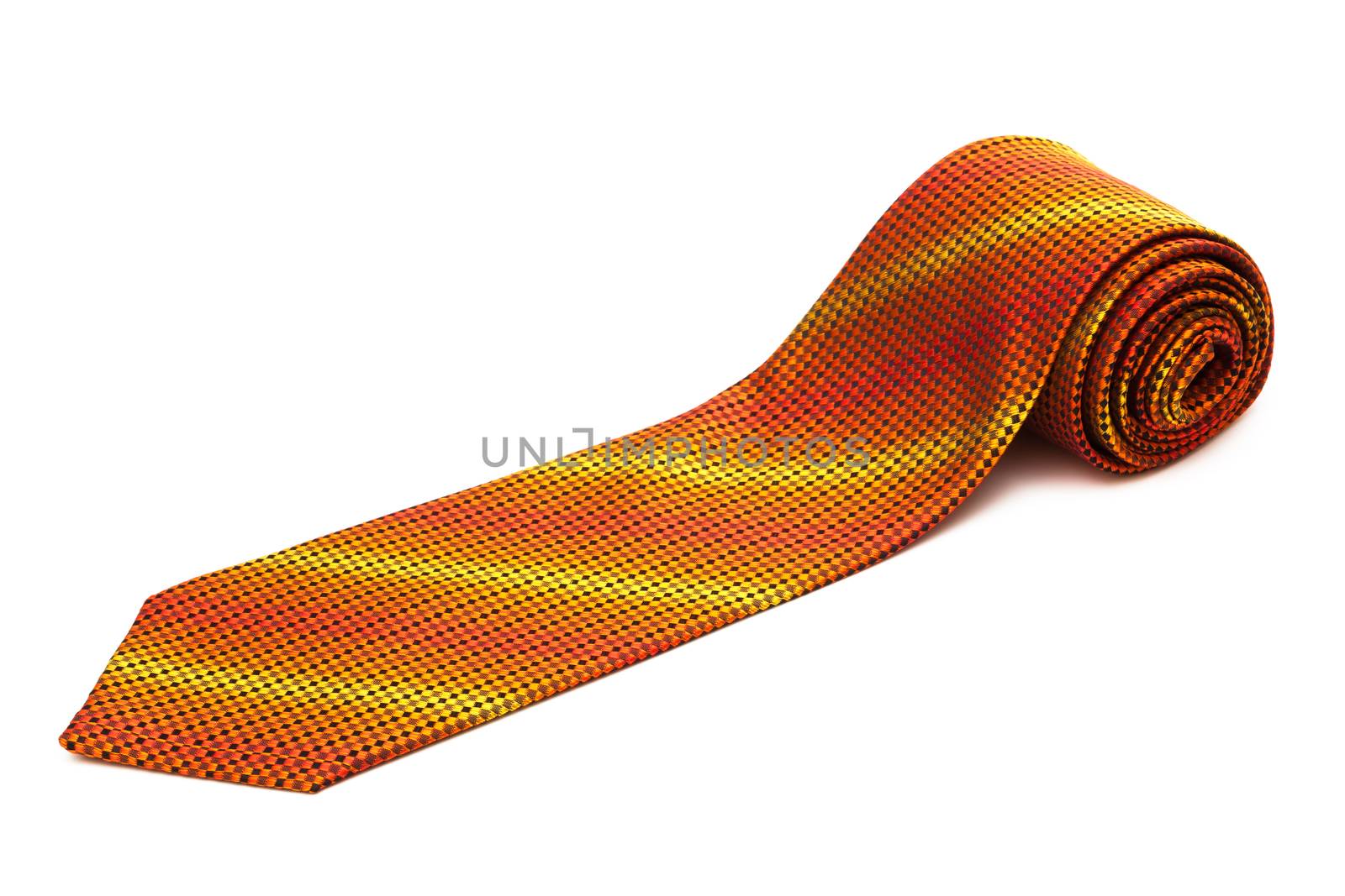 orange tie close up by terex