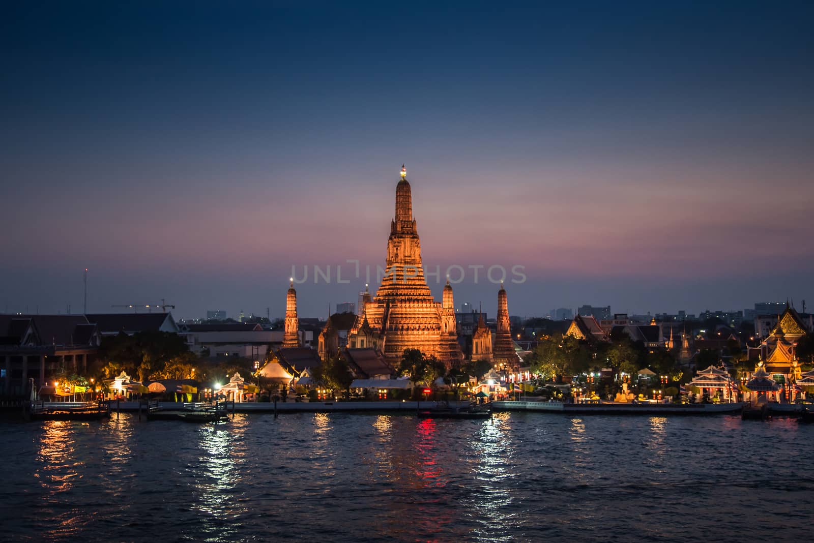 Prang of Wat Arun, Bangkok ,Thailand by jakgree