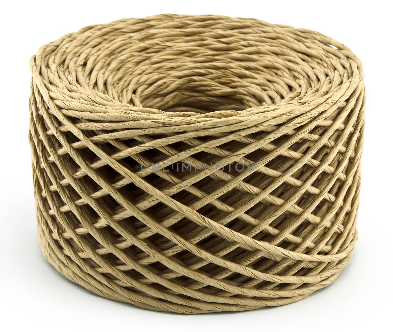 roll of rope isolated on white