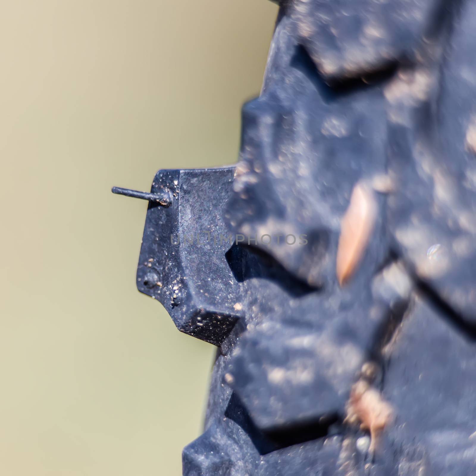Detail of a Mountain Bike Tire closeup by digidreamgrafix