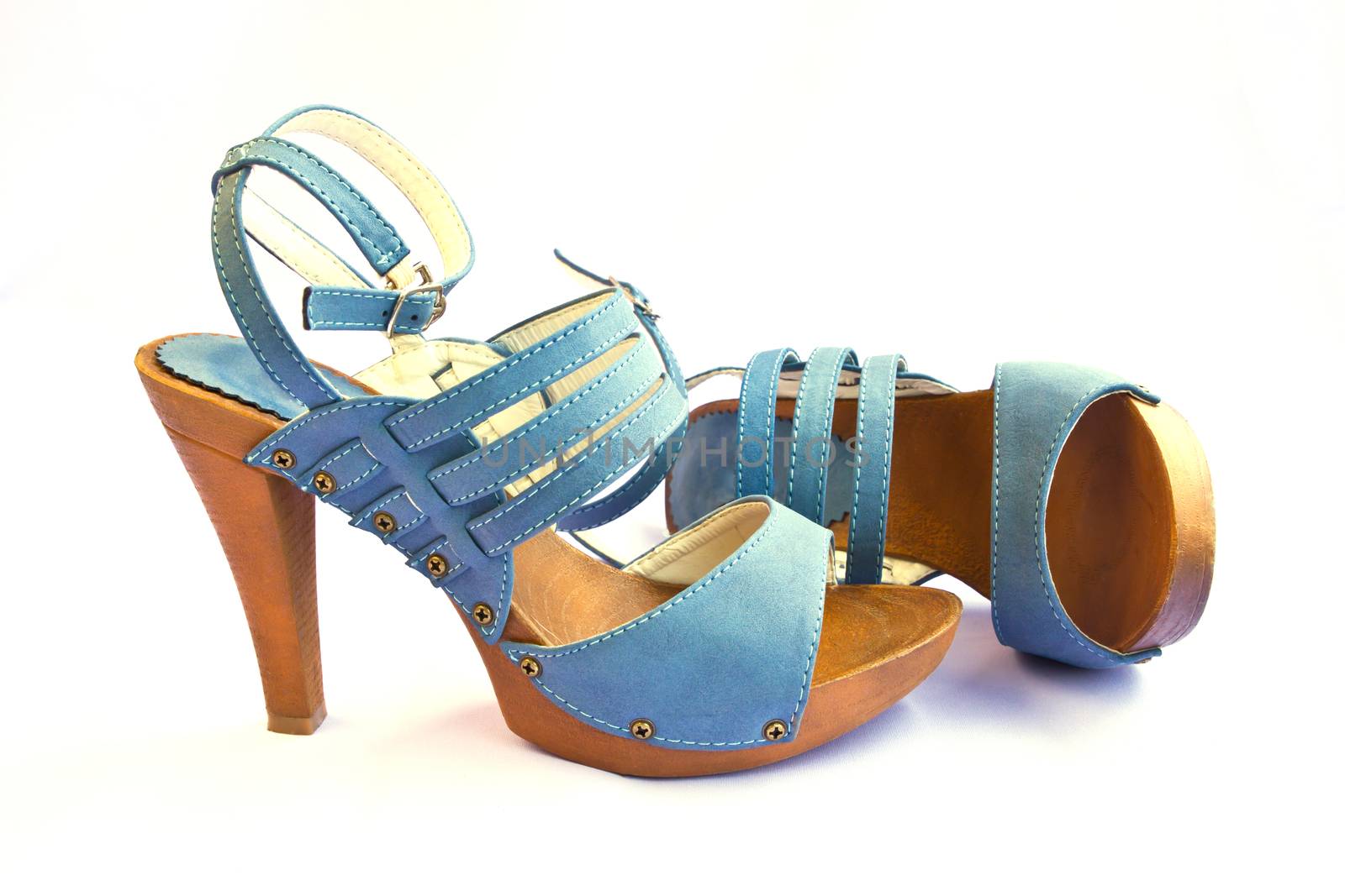 blue shoe