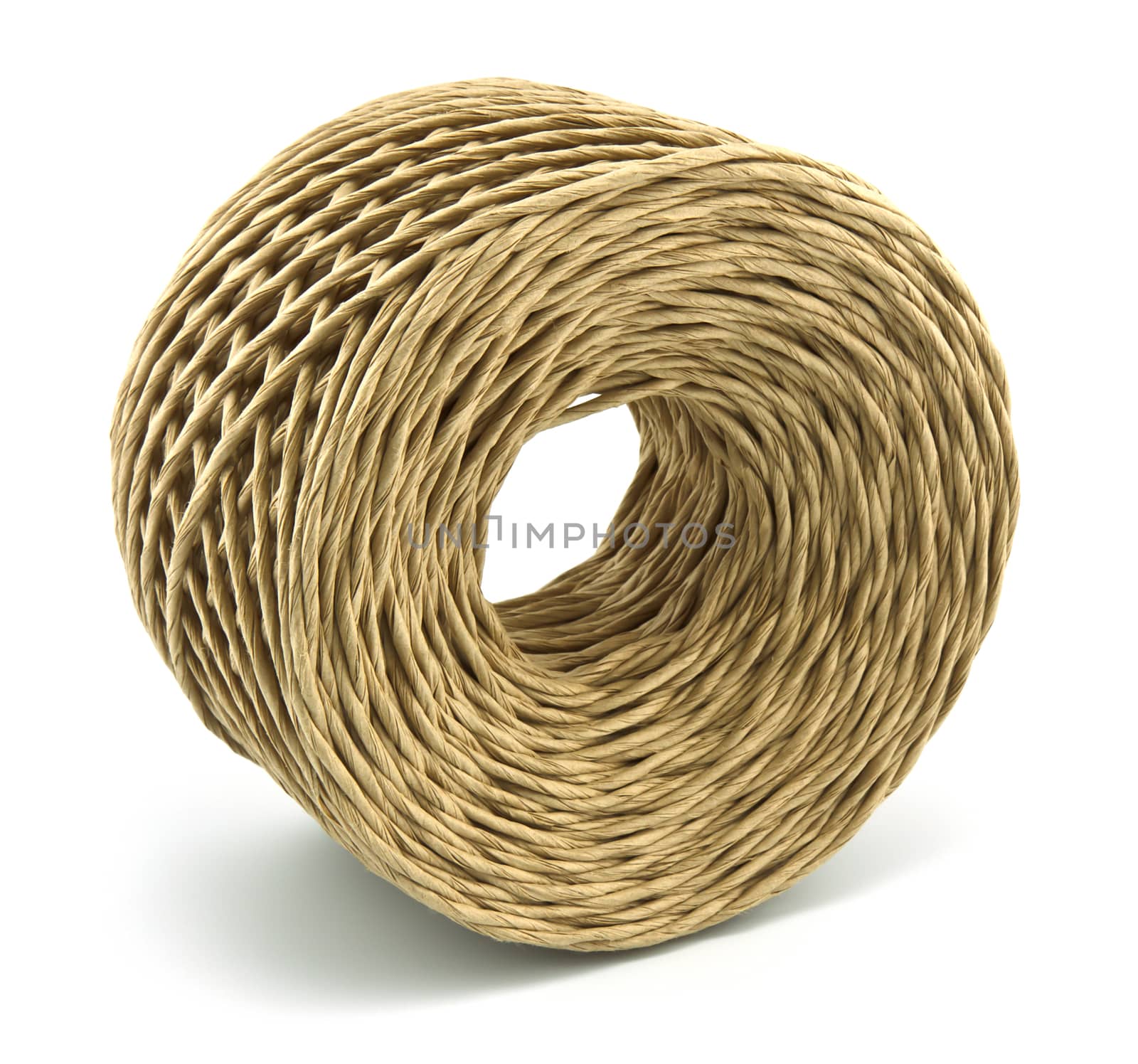 roll of rope isolated on white