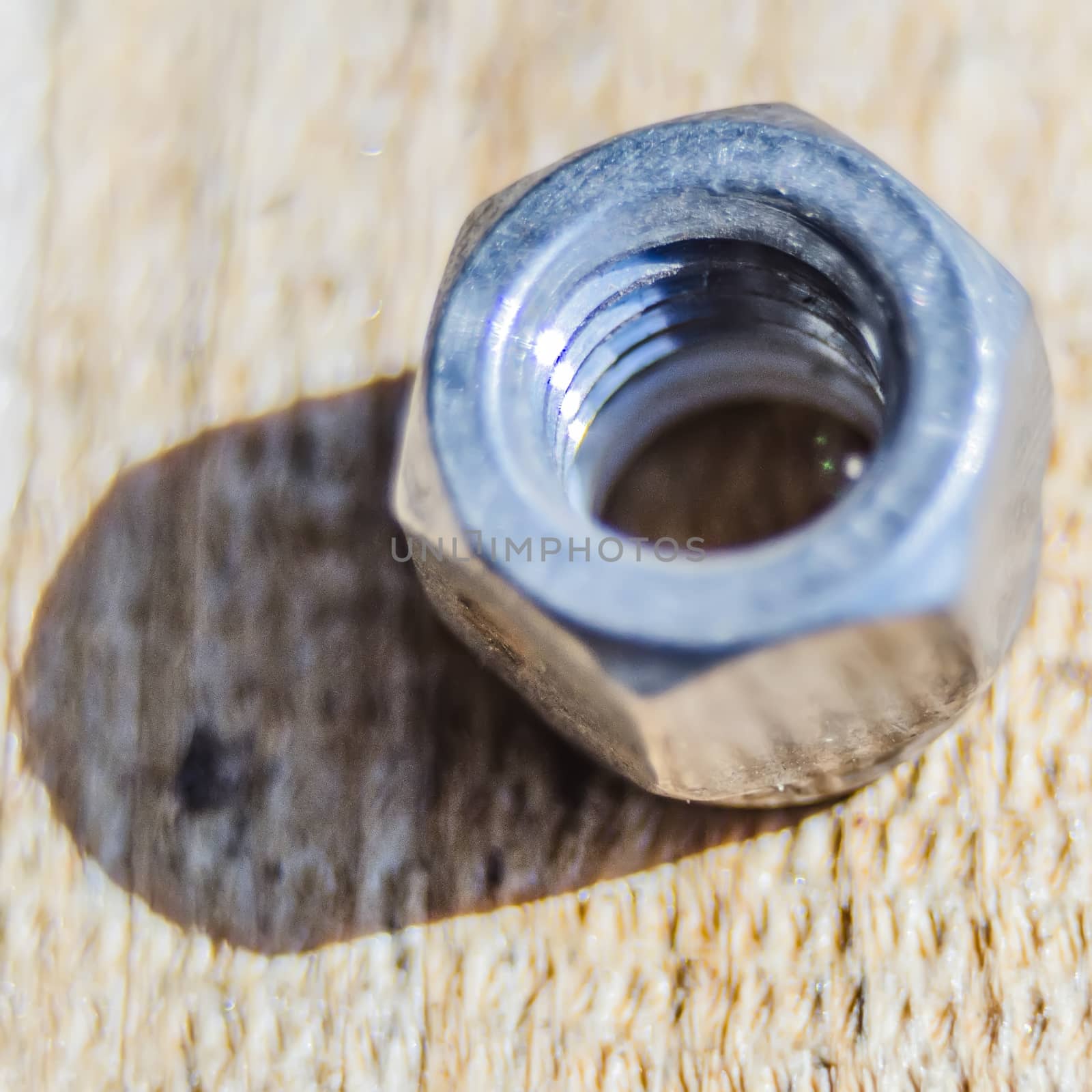 threaded bolt closeup