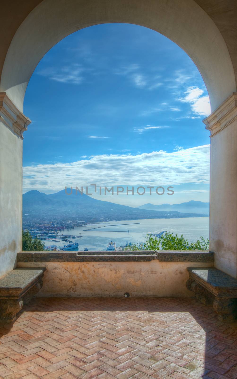 View of Mount Vesuvius and Gulf of Naples from Certosa di San Martino