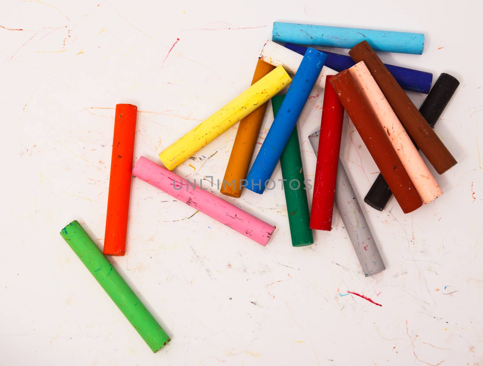 Colorful pastel sticks