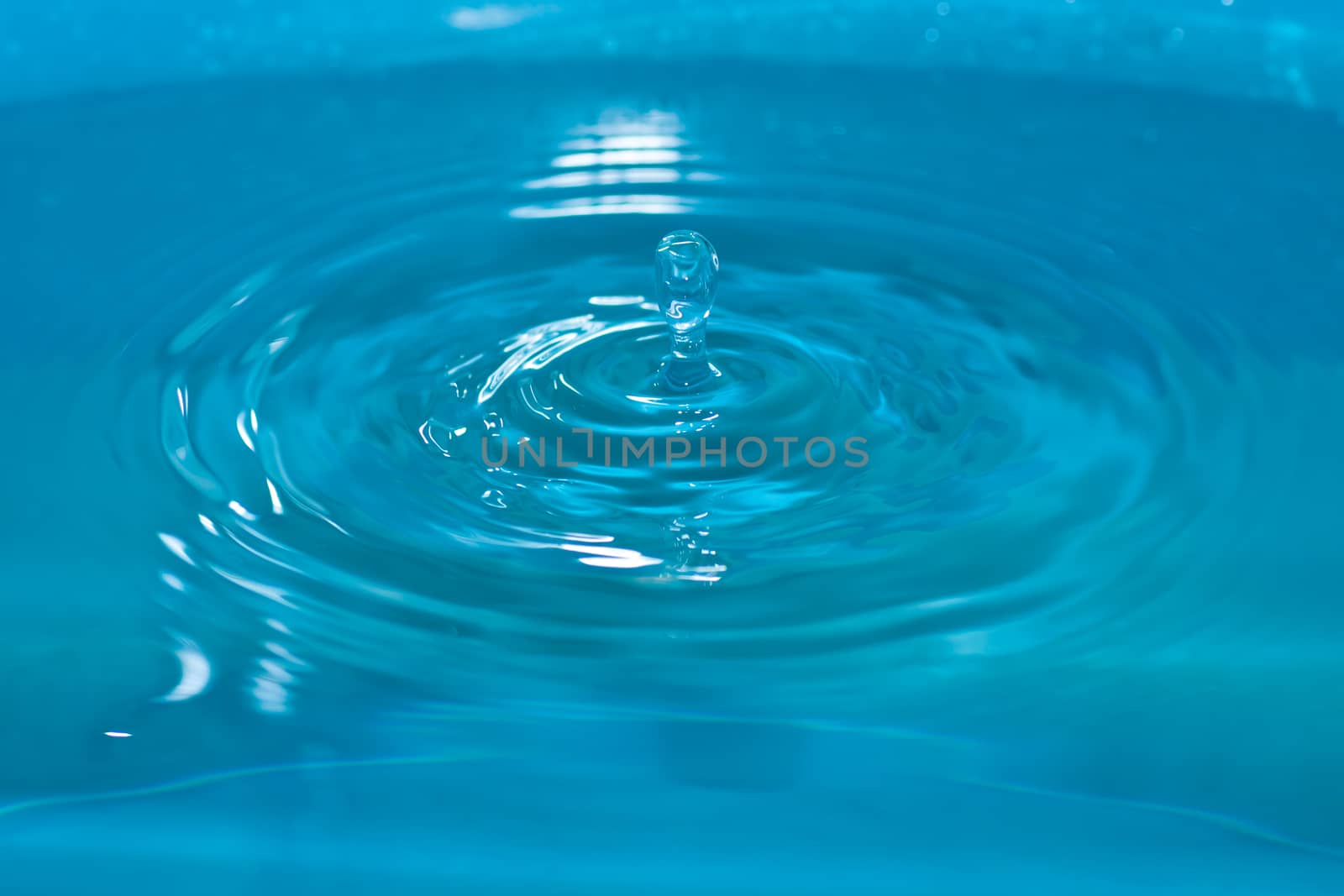 blue water drop