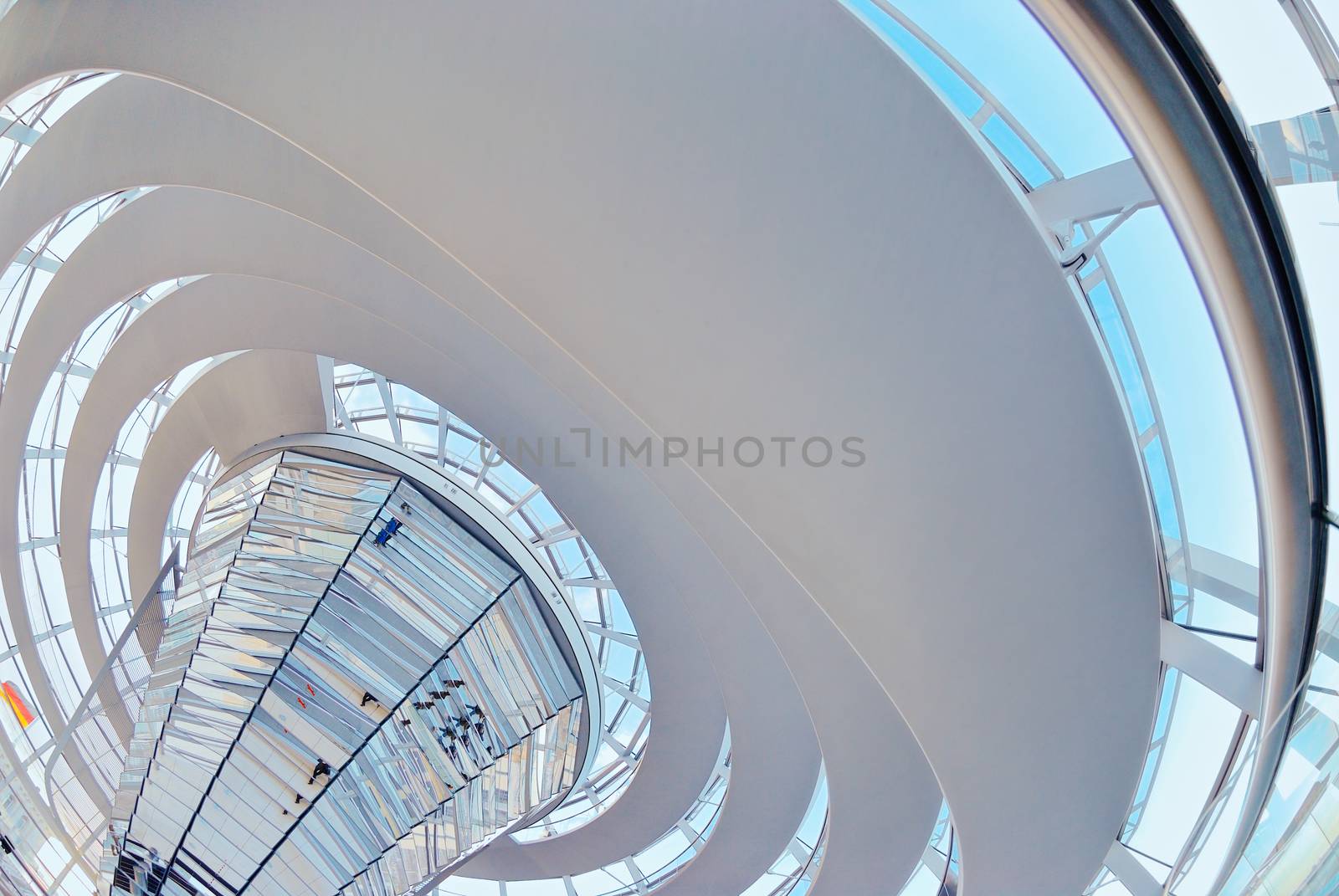 The Cupola on top of the Reichstag building in Berlin