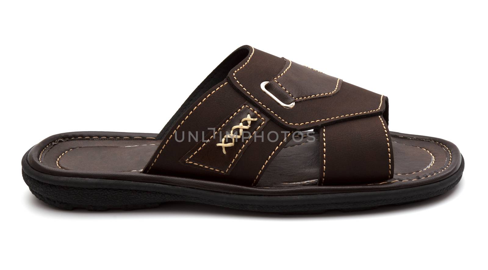 New men's fashion sandals isolated on white