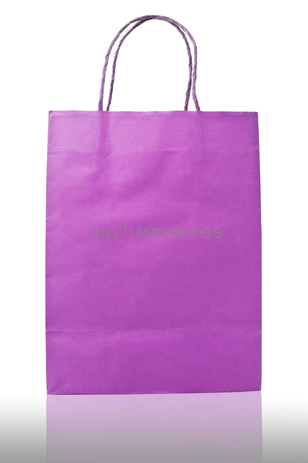 Bag for shopping isolated on white background