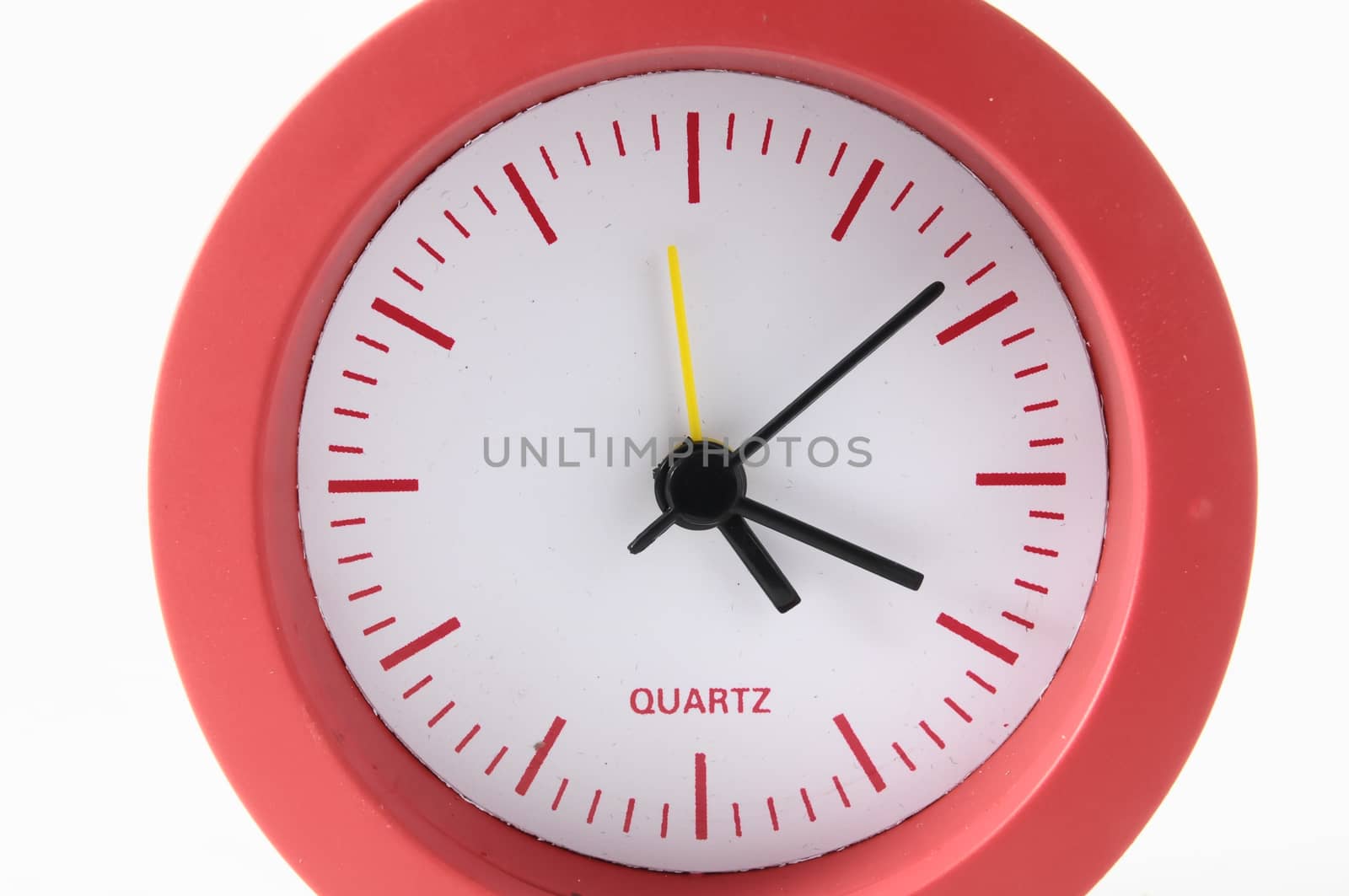 Retro Vintage Alarm Clock on a White Background