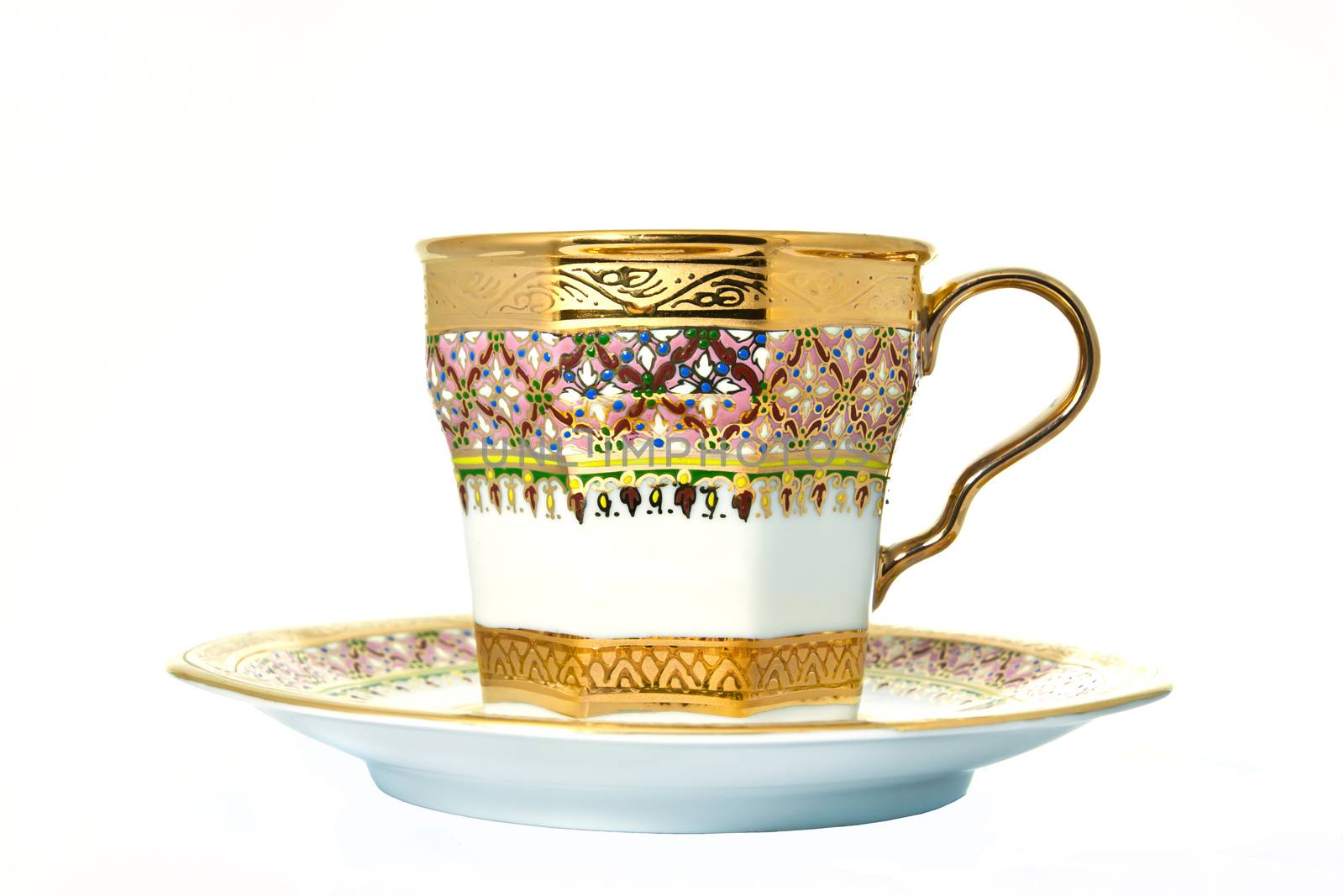 thai's design of cup isolated