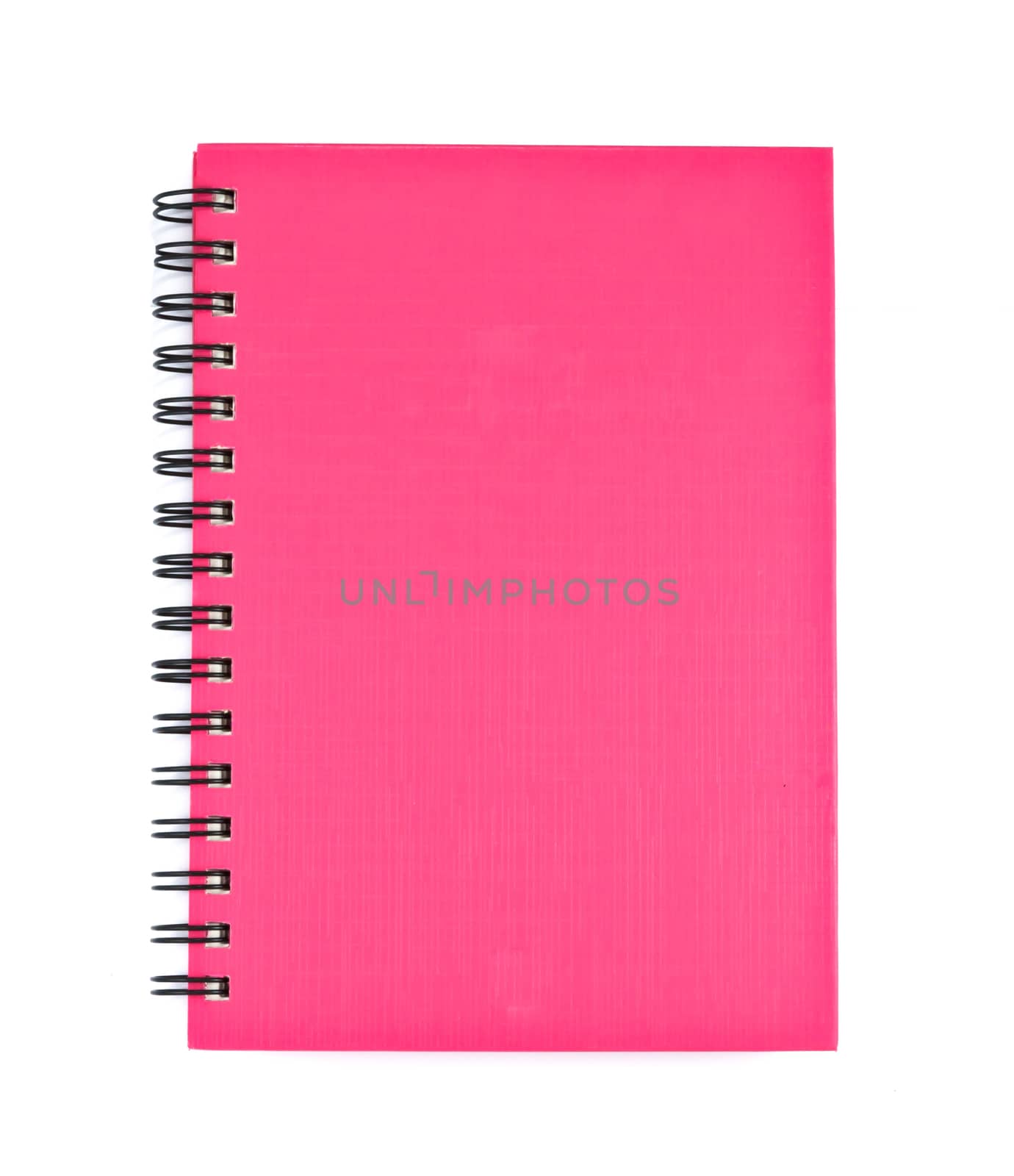 isolated notebook on white.