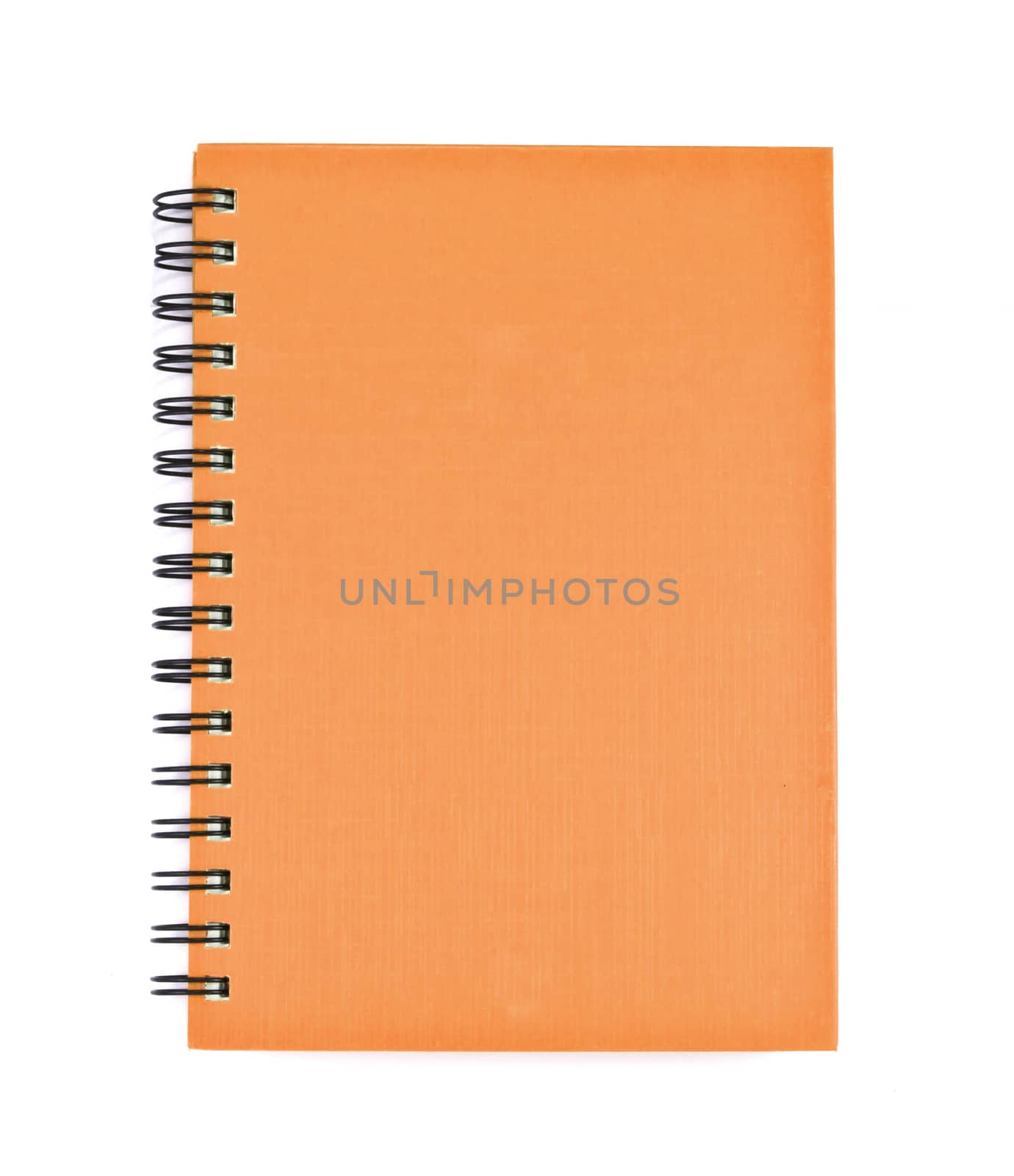 isolated notebook on white.