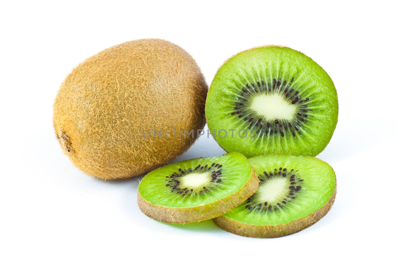 Kiwi on white