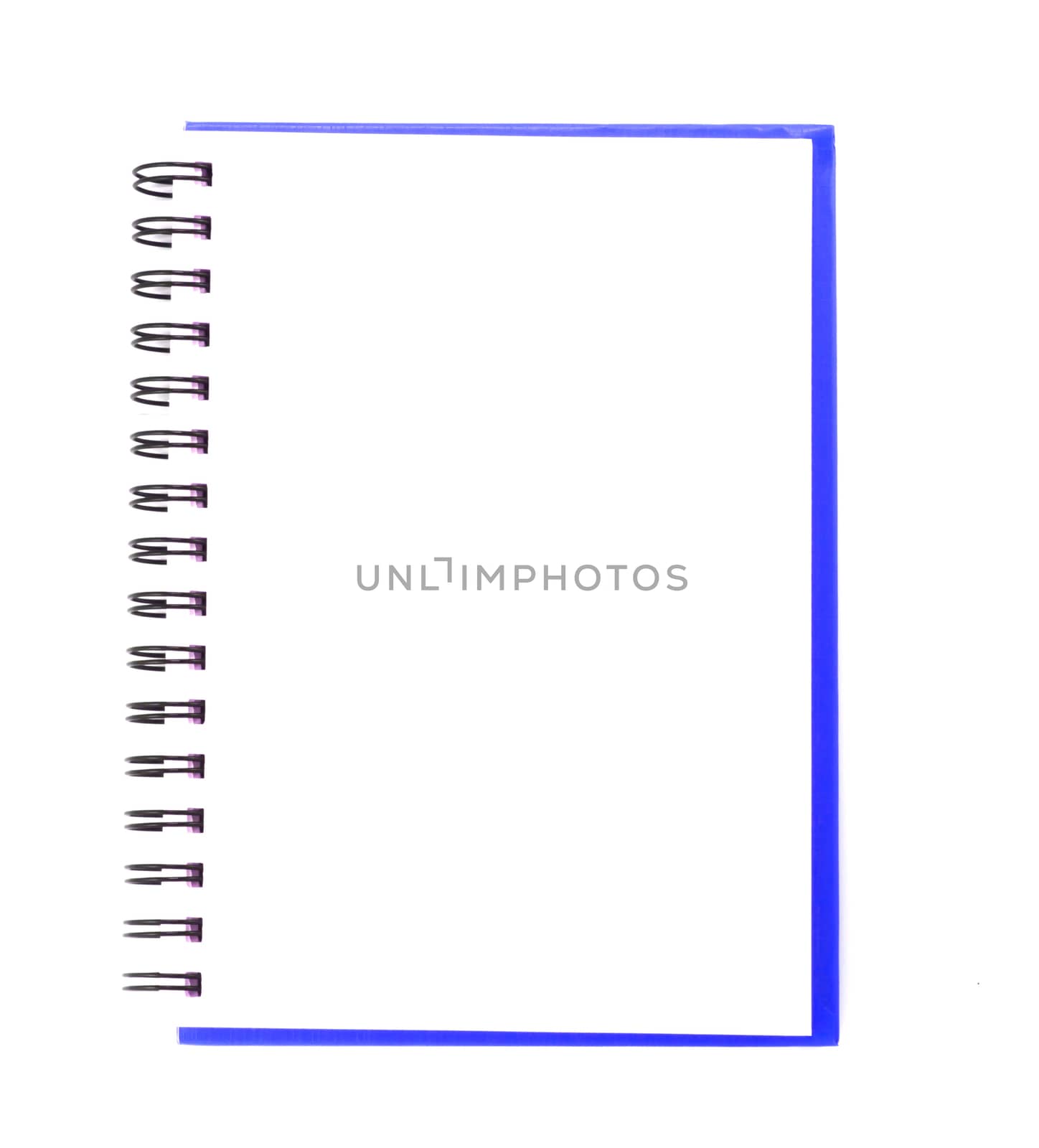 isolated notebook on white.