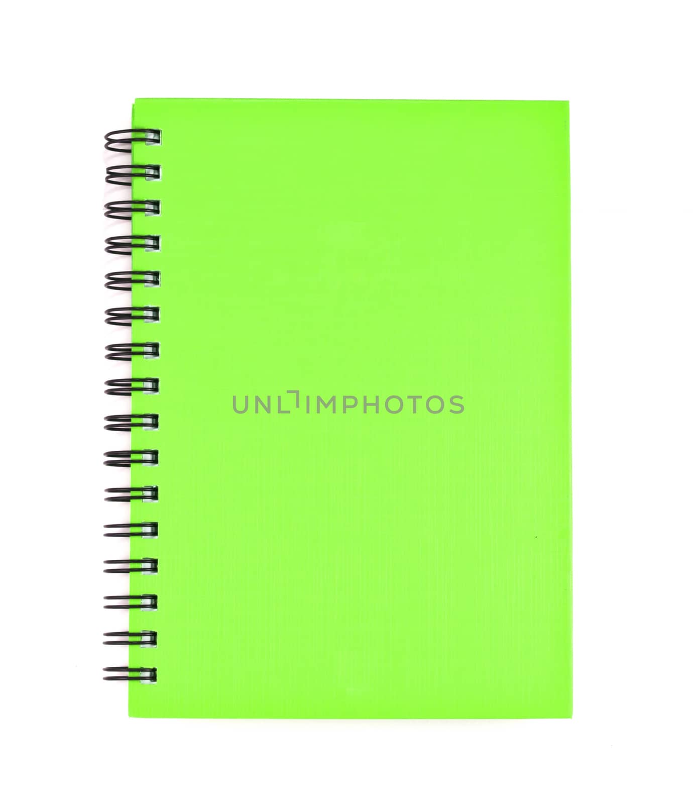 isolated notebook on white.