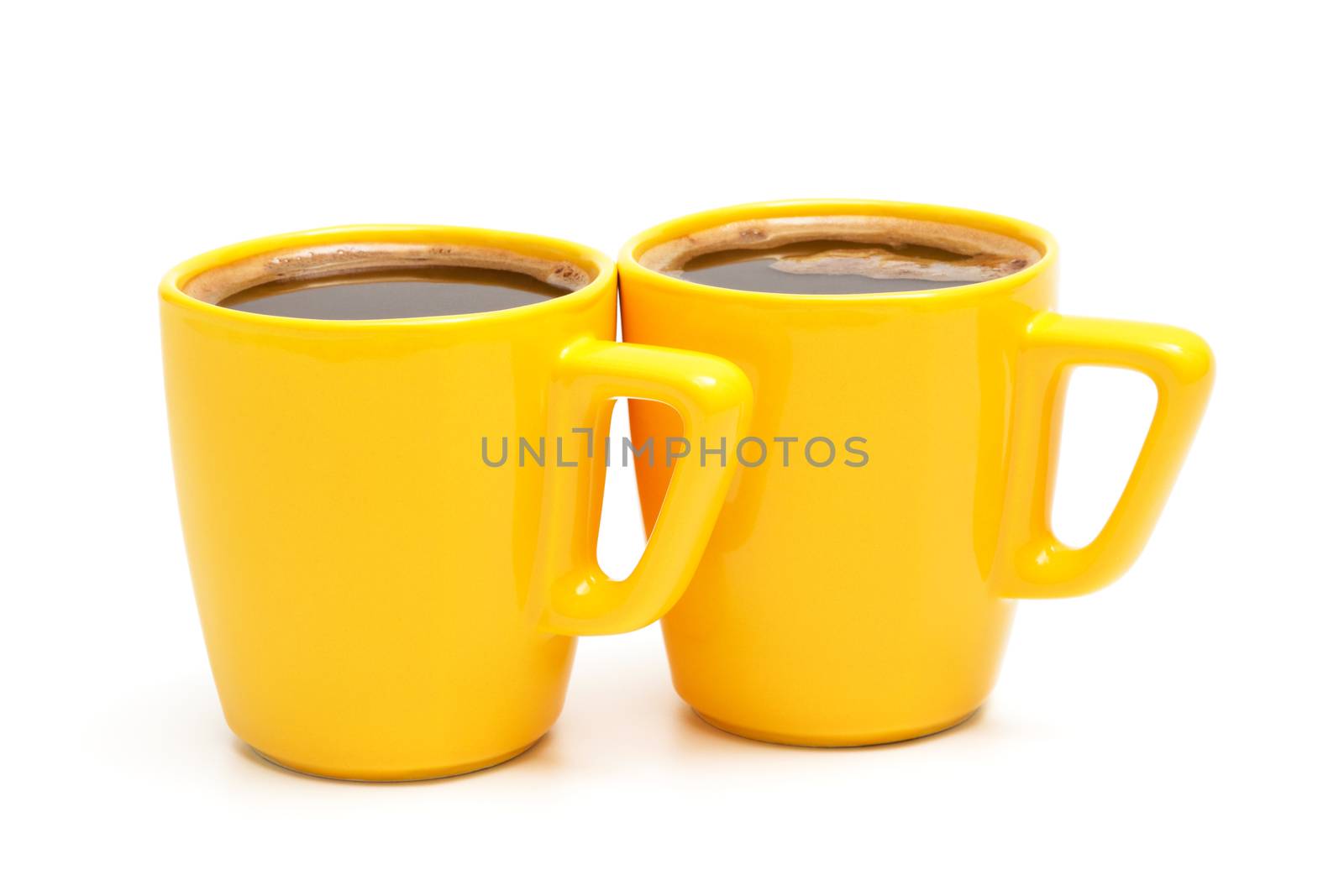 two yellow mugs by terex