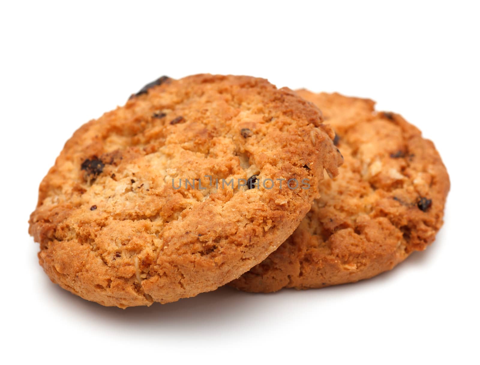 homemade pastry biscuits isolated on white background