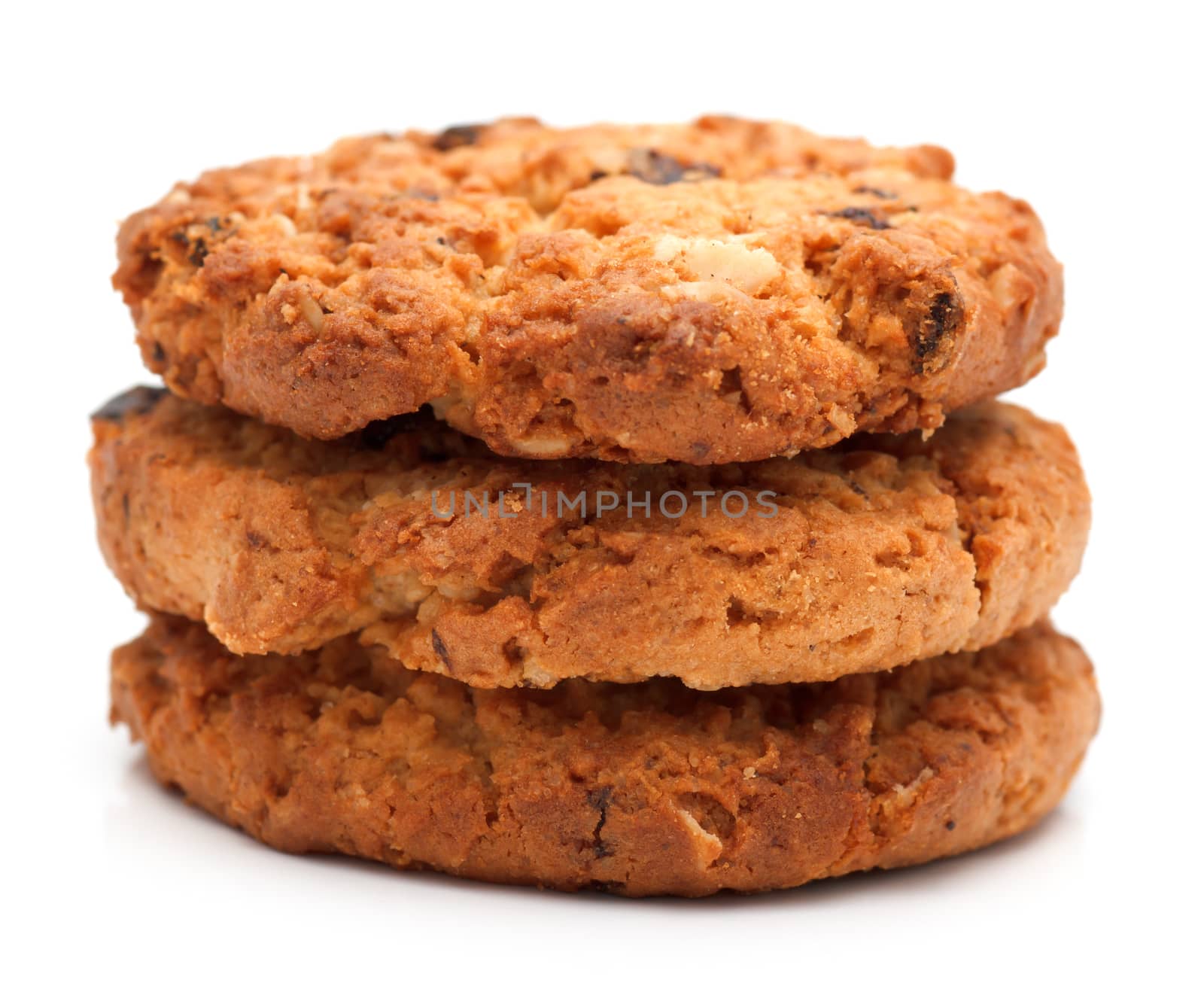 homemade pastry biscuits isolated on white background