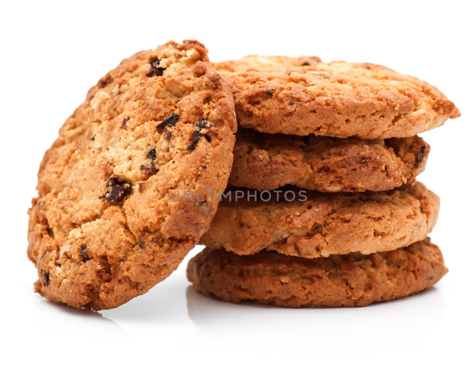 homemade pastry biscuits isolated on white background
